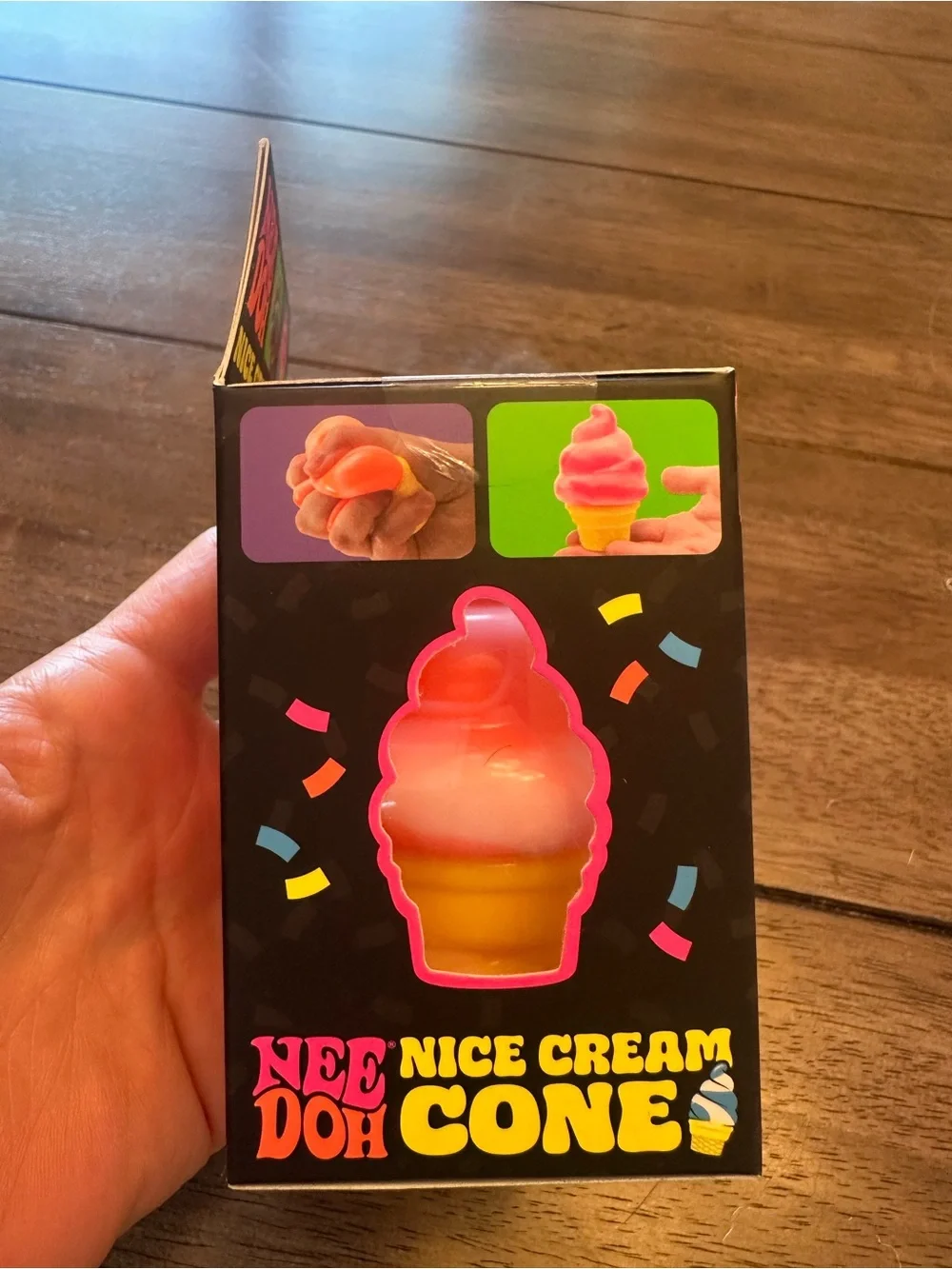 RARE Orange NeeDoh Nice Cream Cone Squishy – NEW